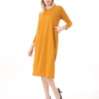 Jersey Midi Dress long sleve