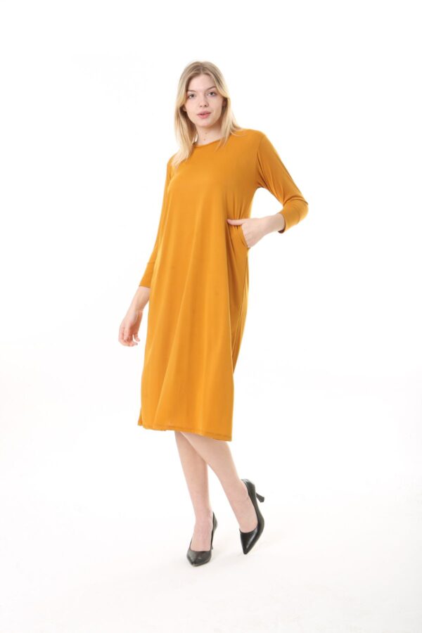 Jersey Midi Dress long sleve