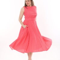 Linen Flare Slevles dress