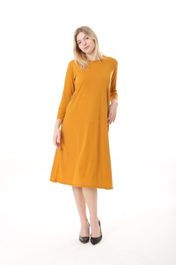 Jersey Midi Dress long sleve