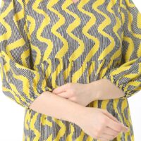Long Sleeve Elasticated Cuf  midi Dress