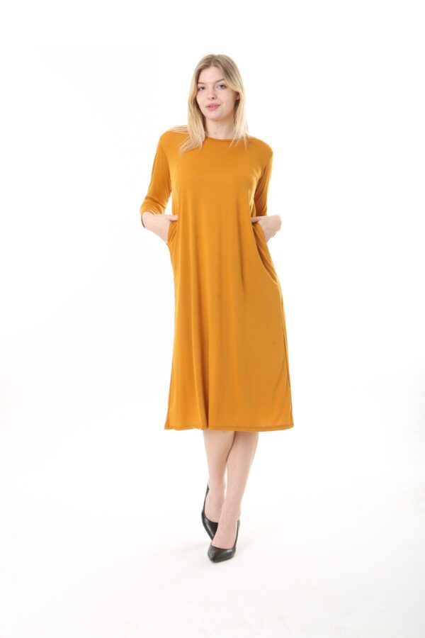 Jersey Midi Dress long sleve