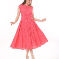 Linen Flare Slevles dress