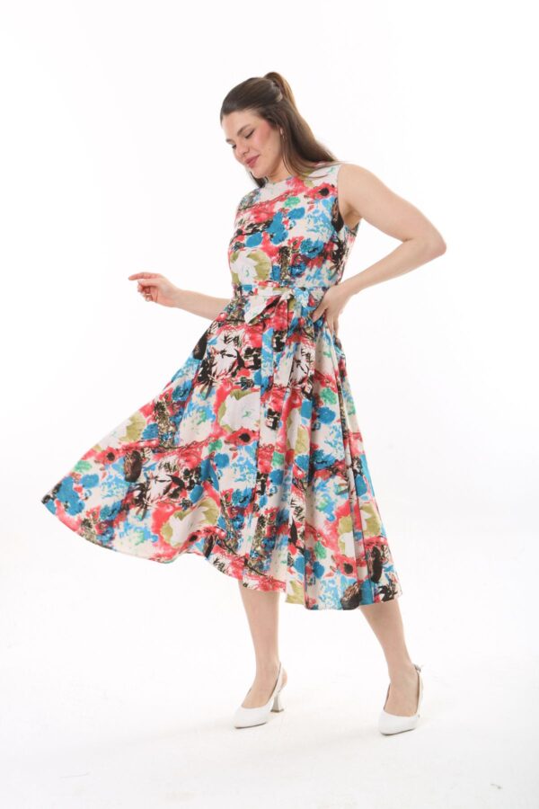 Linen Flare Slevles dress