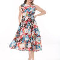 Linen Flare Slevles dress