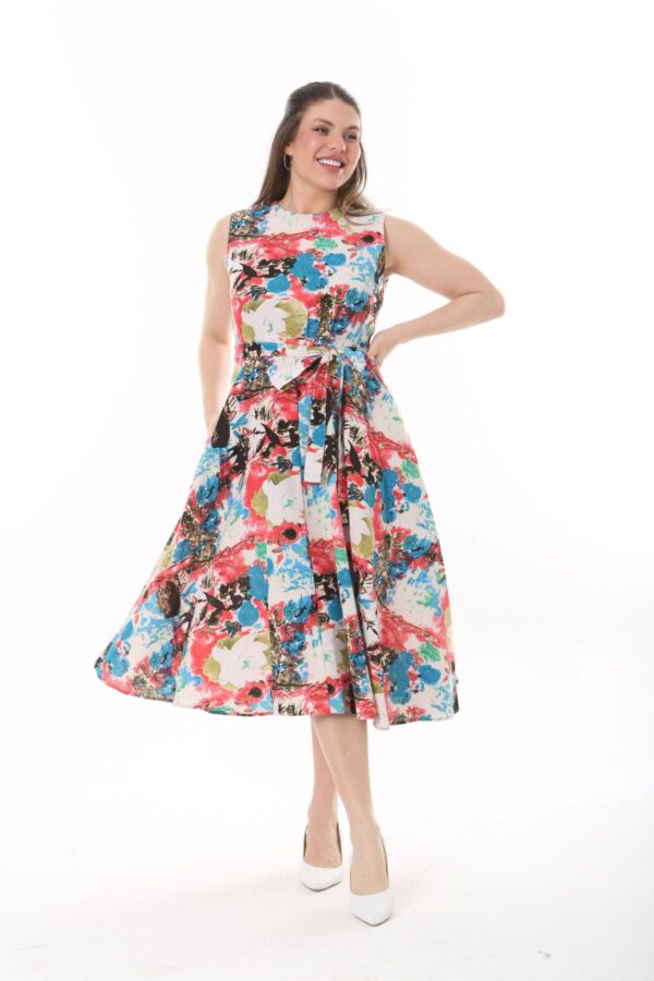 Linen Flare Slevles dress