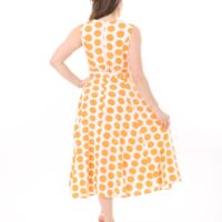 Unlined Polyester Sleeveless Dress
