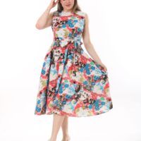 Linen Flare Slevles dress