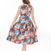 Linen Flare Slevles dress