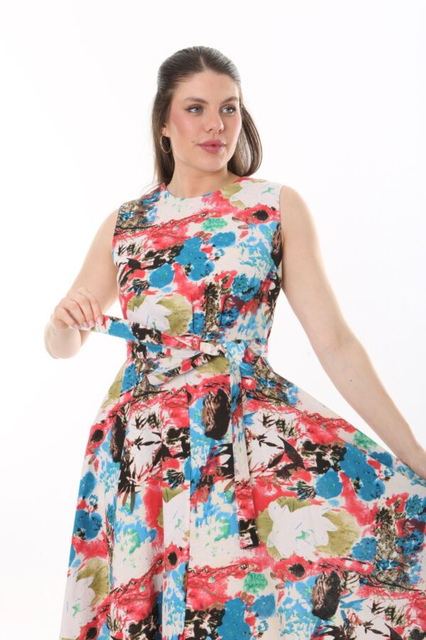 Linen Flare Slevles dress