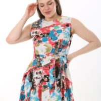 Linen Flare Slevles dress