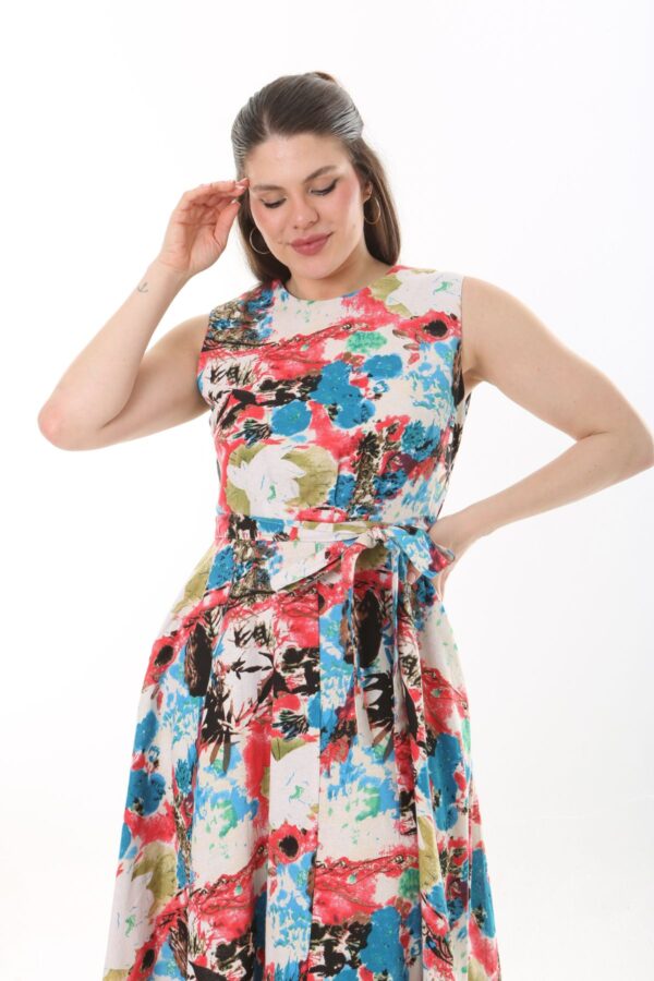 Linen Flare Slevles dress