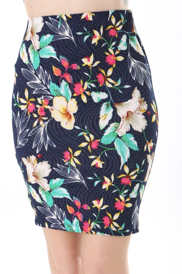 Womens Jersey Mini  Skirts - Print