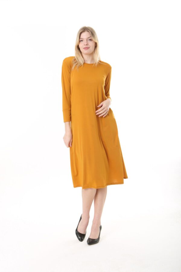 Jersey Midi Dress long sleve