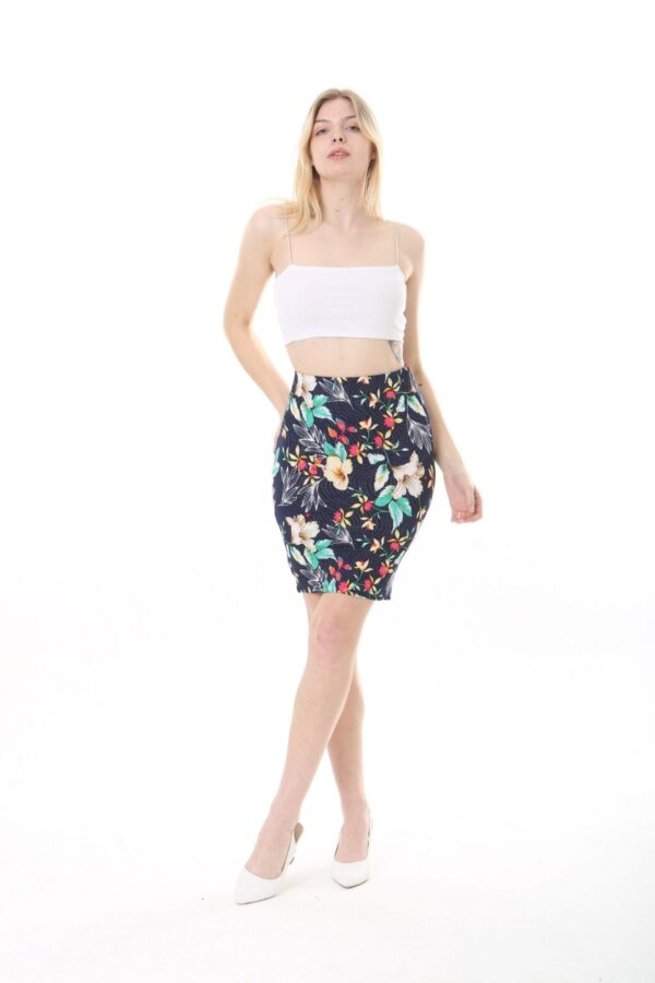 Womens Jersey Mini  Skirts - Print