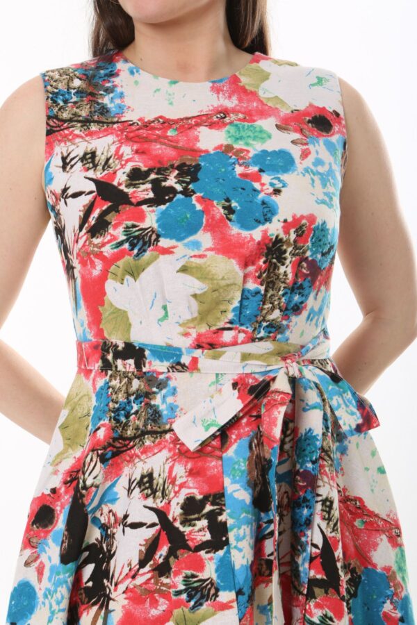 Linen Flare Slevles dress