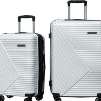 CASPARA 662 PP HARD SUITCASE - 4-WHEEL TROLLEY - SET 2 PCS CABIN 20"+28" XL Luggage