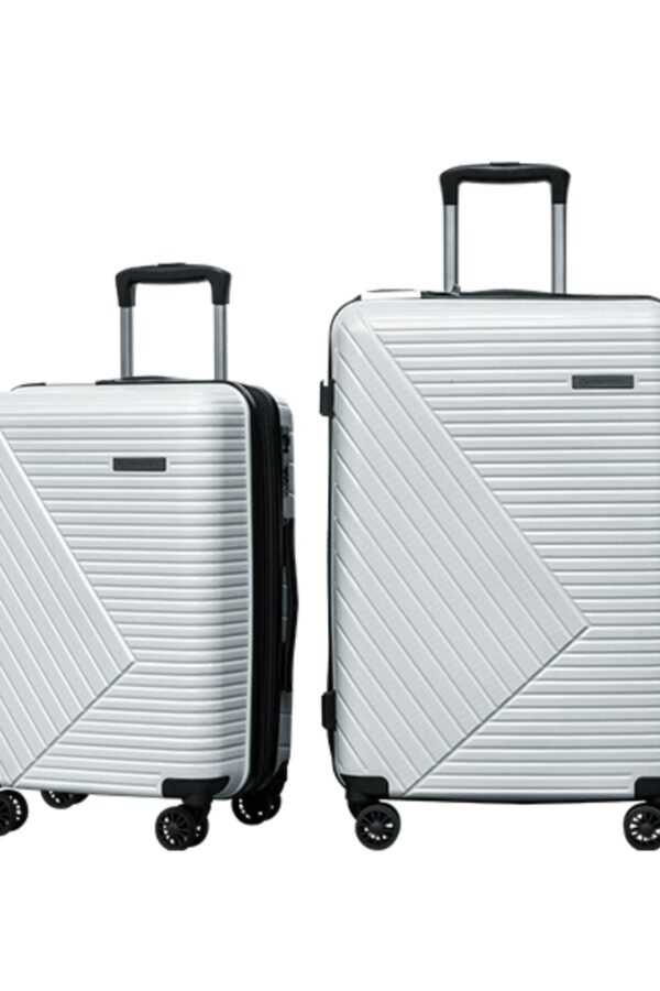 CASPARA 662 PP HARD SUITCASE - 4-WHEEL TROLLEY - SET 2 PCS CABIN 20"+28" XL Luggage