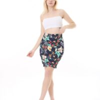 Womens Jersey Mini  Skirts - Print