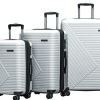 CASPARA 662 PP HARD SUITCASE - 4-WHEEL TROLLEY - SET 3 PCS