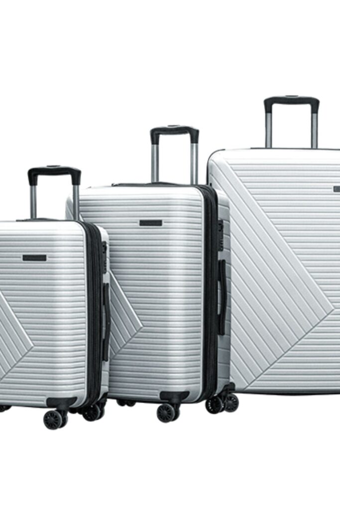 CASPARA 662 PP HARD SUITCASE – 4-WHEEL TROLLEY – SET 3 PCS
