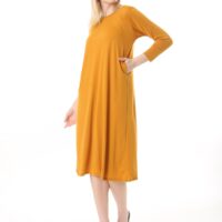 Jersey Midi Dress long sleve