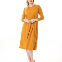 Jersey Midi Dress long sleve
