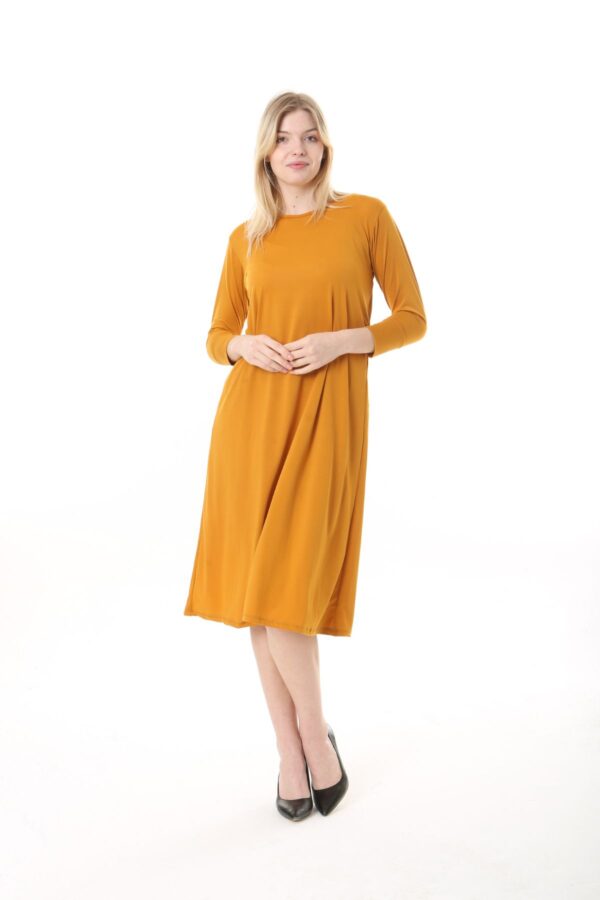 Jersey Midi Dress long sleve