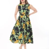 Linen Flare Slevles dress