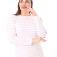 Long Round Necked Cotton/Polyester Maxi Dress