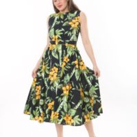 Linen Flare Slevles dress