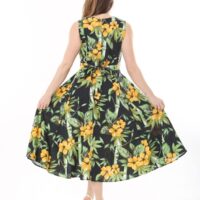 Linen Flare Slevles dress