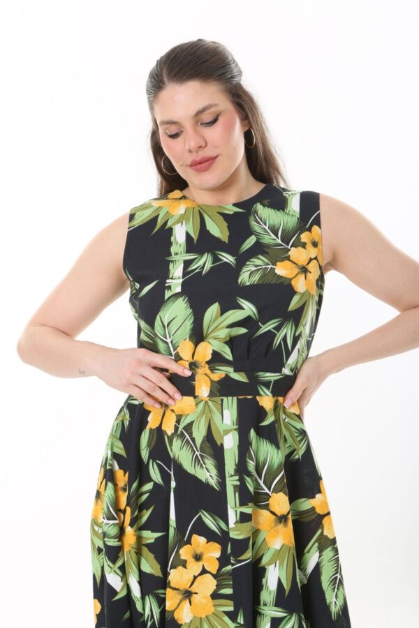 Linen Flare Slevles dress
