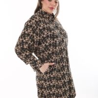 Long Linen womans Tunic shirt blouse with cuffs and collar