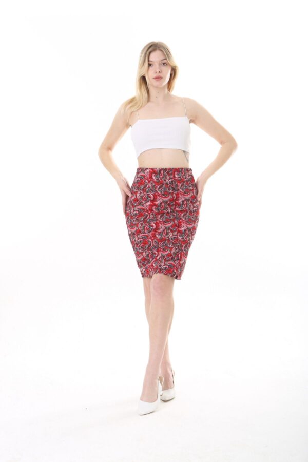 Womens Jersey Mini  Skirts - Print