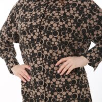 Long Linen womans Tunic shirt blouse with cuffs and collar