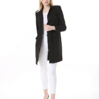Black Unlined Rayon Jacket - Perfect for the cooler temperatures