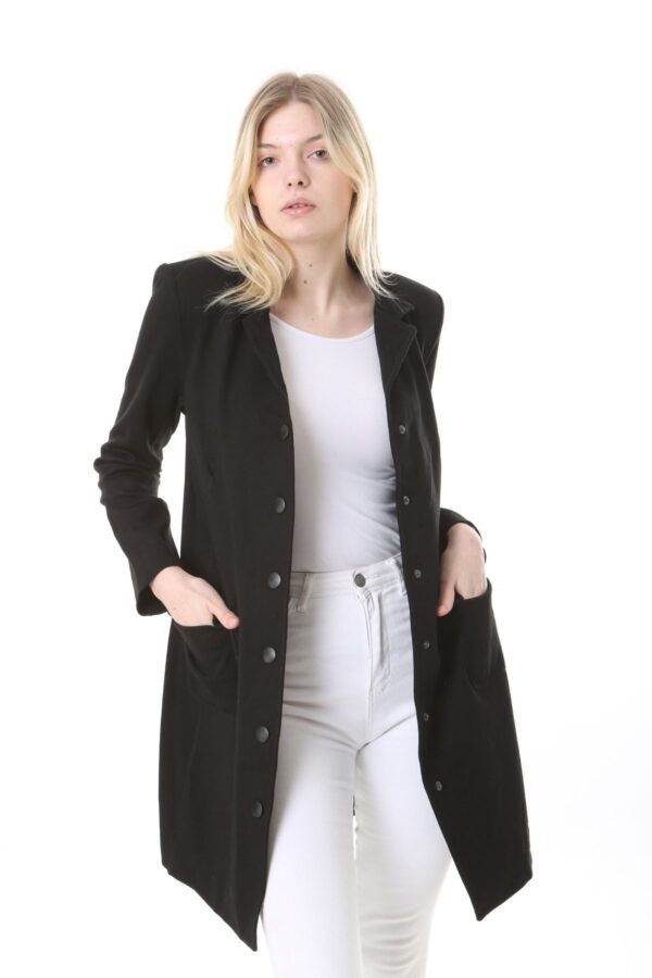 Black Unlined Rayon Jacket - Perfect for the cooler temperatures