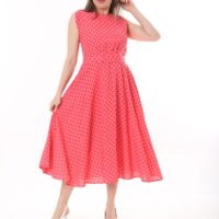 Linen Flare Slevles dress