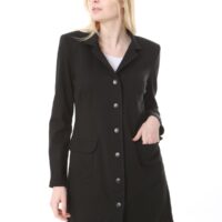 Black Unlined Rayon Jacket - Perfect for the cooler temperatures