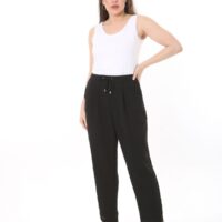 Elasticated Back  Trousers - with  Tie Front