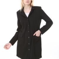 Black Unlined Rayon Jacket - Perfect for the cooler temperatures