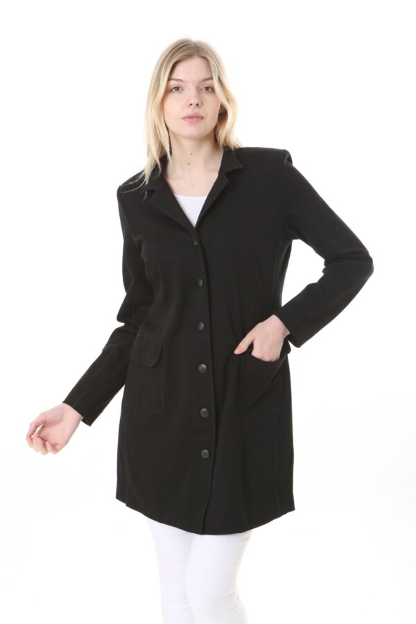 Black Unlined Rayon Jacket - Perfect for the cooler temperatures