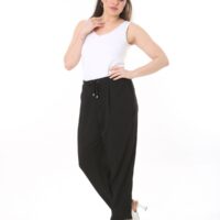 Elasticated Back  Trousers - with  Tie Front