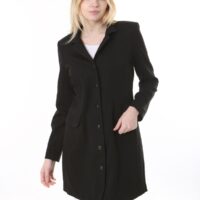 Black Unlined Rayon Jacket - Perfect for the cooler temperatures