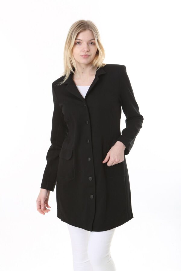Black Unlined Rayon Jacket - Perfect for the cooler temperatures