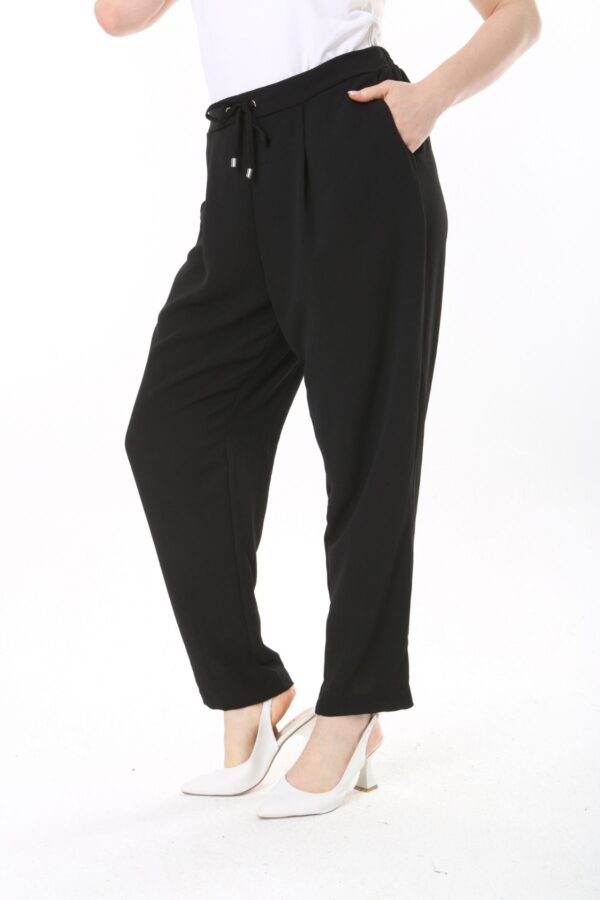 Elasticated Back  Trousers - with  Tie Front