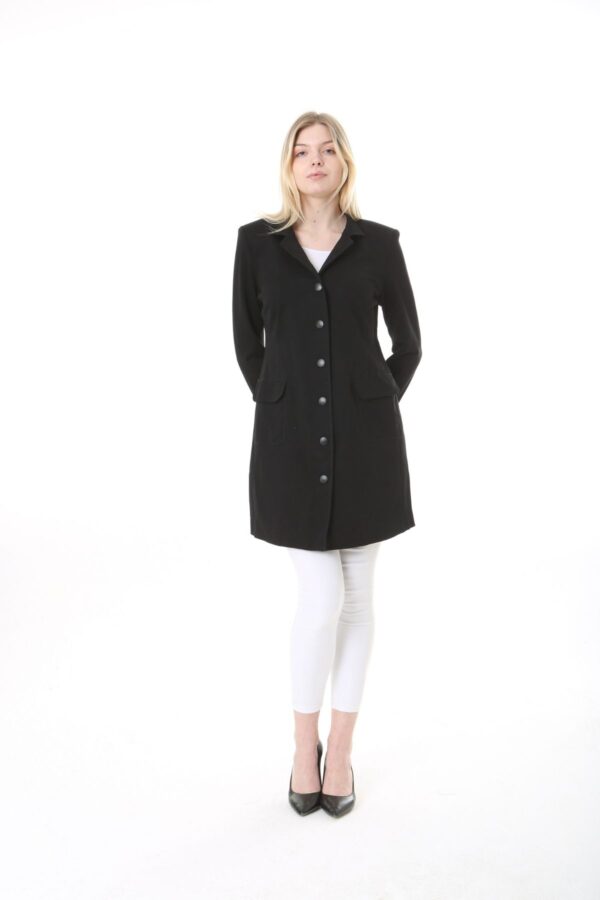Black Unlined Rayon Jacket - Perfect for the cooler temperatures