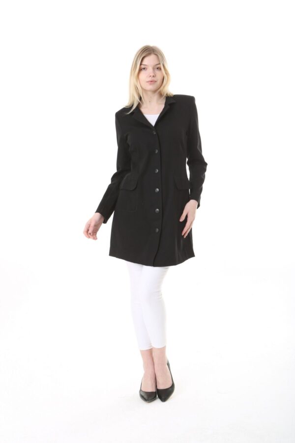 Black Unlined Rayon Jacket - Perfect for the cooler temperatures