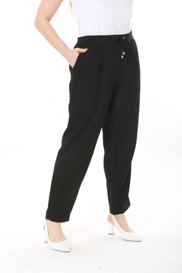 Elasticated Back  Trousers - with  Tie Front